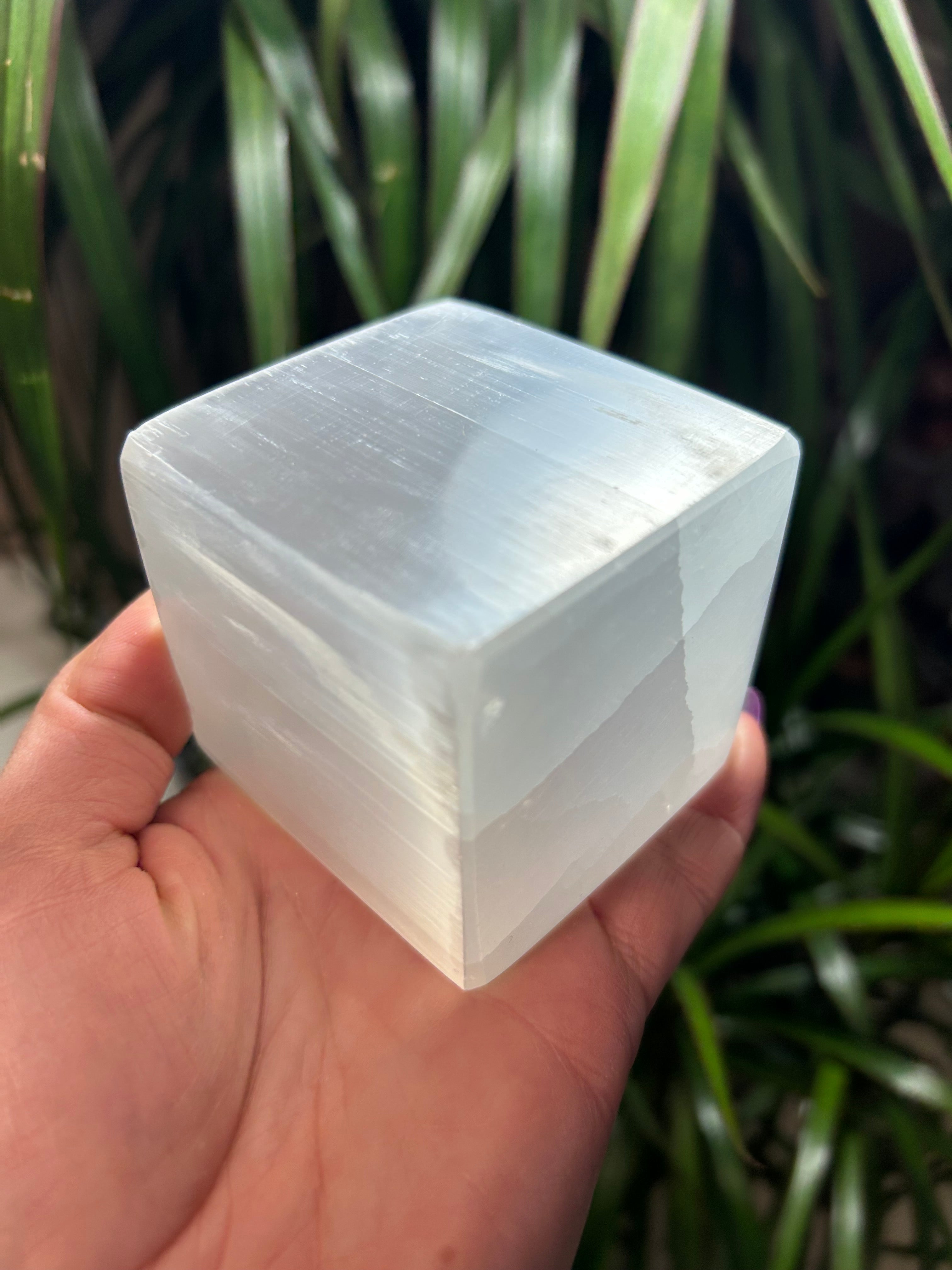 Selenite Cube Mountain Mineral Market